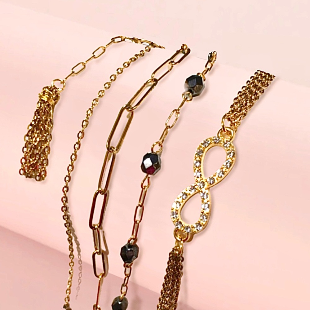 🌹HP🌹Chic Gold Chain Layered Bracelets